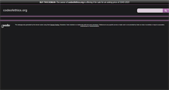 Desktop Screenshot of codeofethics.org