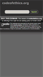 Mobile Screenshot of codeofethics.org